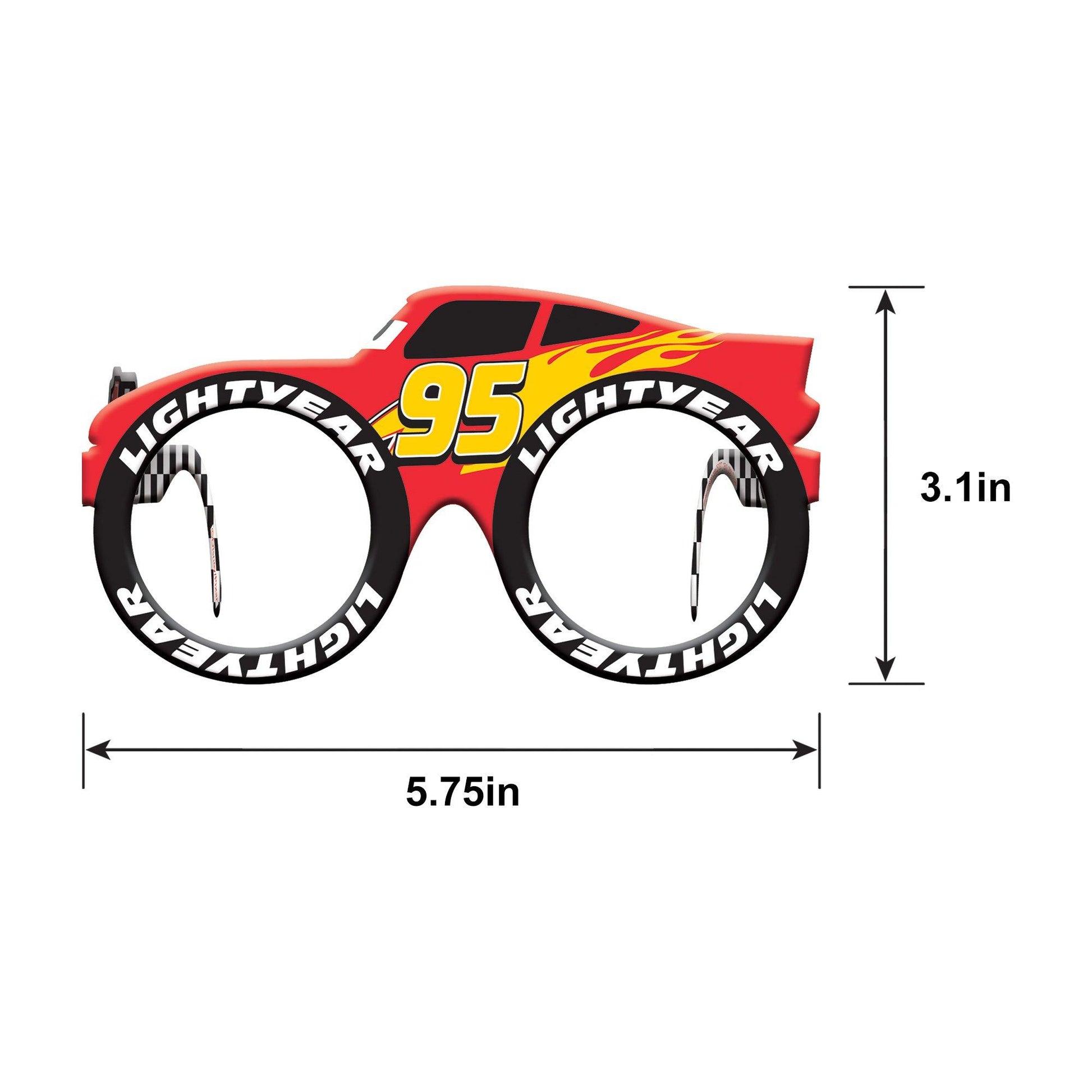Lightning McQueen Racecar Glasses - Cars 3