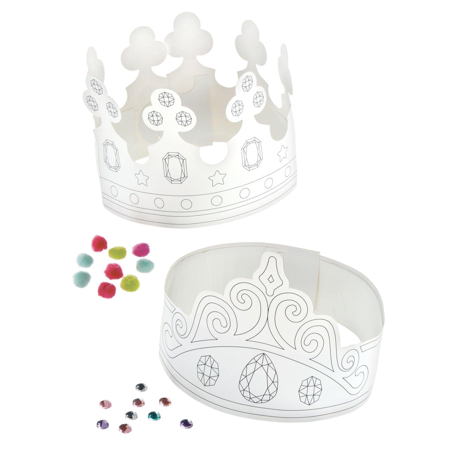 master-Color Your Own Crown Kit, 12pc-941176