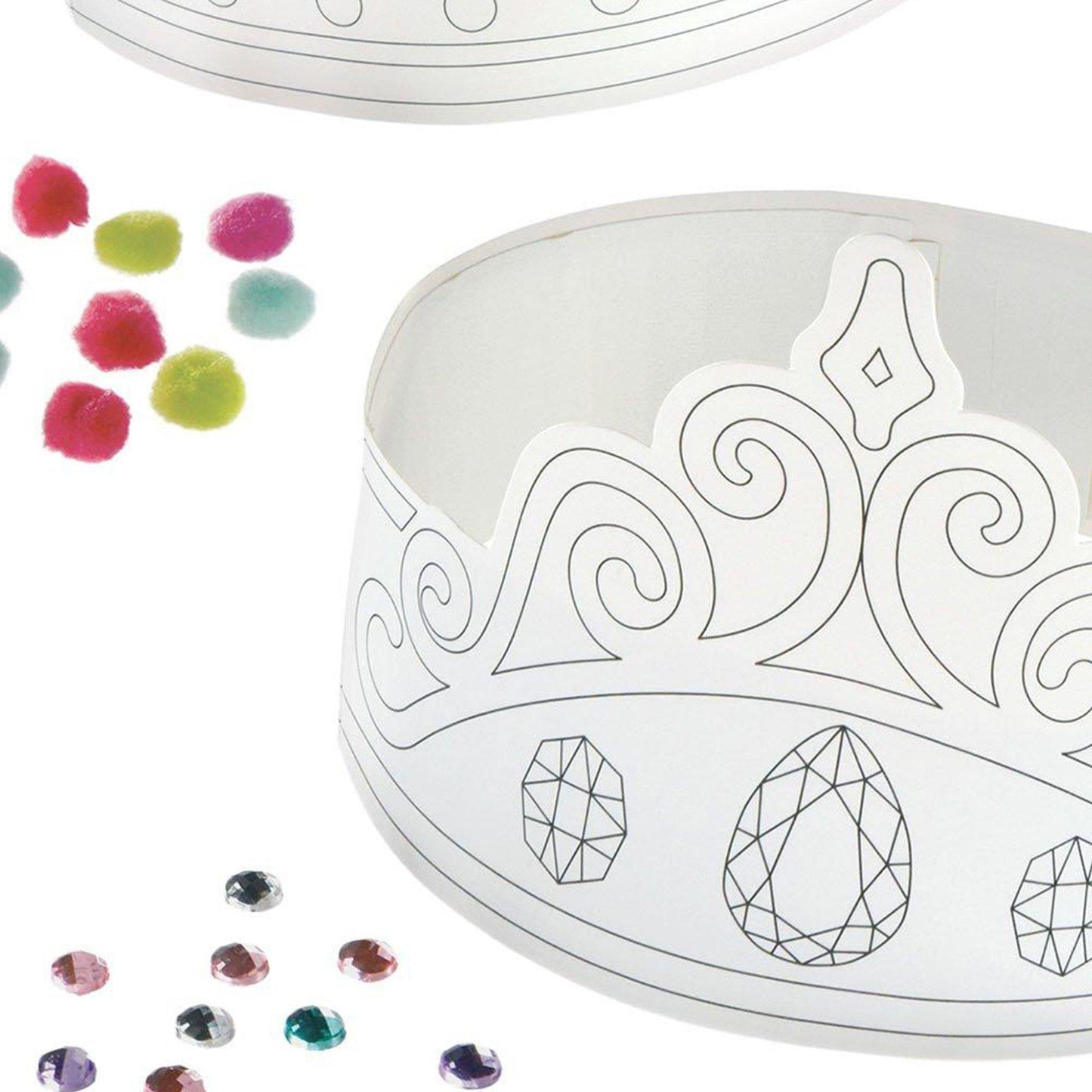 master-Color Your Own Crown Kit, 12pc-941176