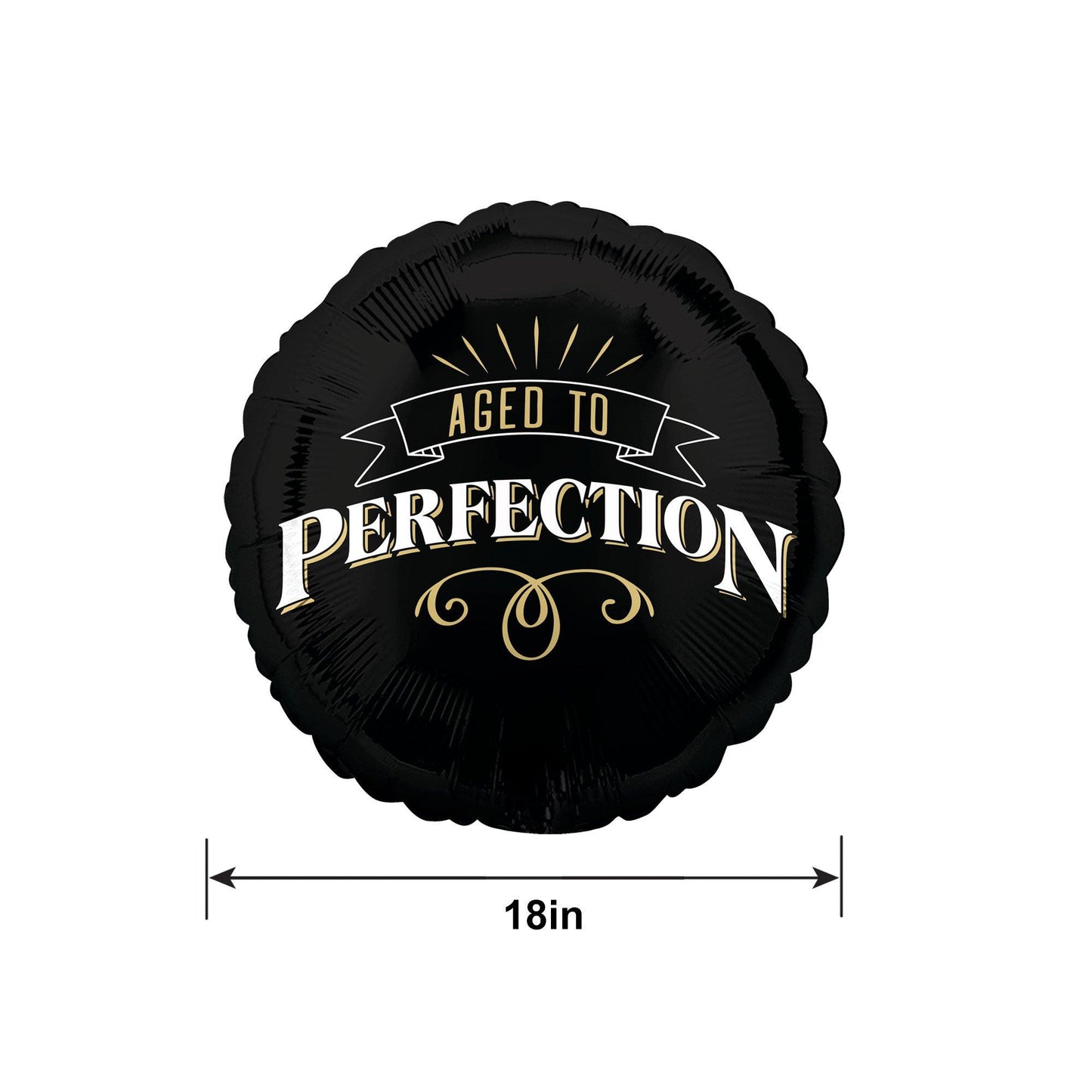 master-Better with Age Birthday Round Foil Balloon, 18in-941561