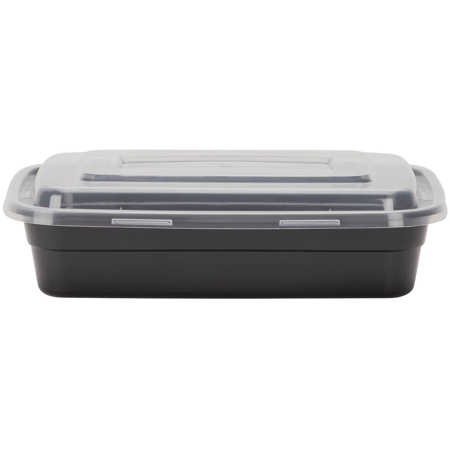 master-Rectangular Plastic Microwave Tray Container, 8in, 38oz, 4ct-947749