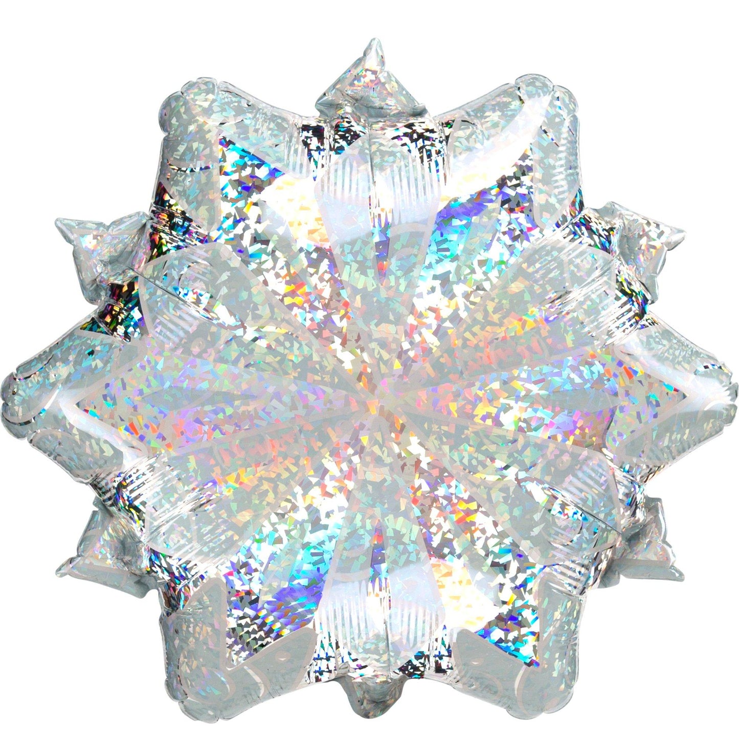 master-Prismatic Snowflake-Shaped Foil Balloon, 18in-949488