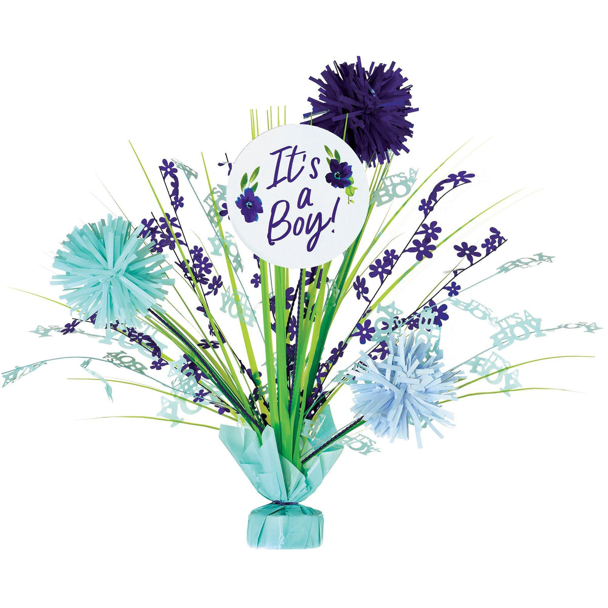 It's A Boy Baby Party Teller – 20 Stück, Blau, 19,1 Cm, Plastik, Wiederverwendbar