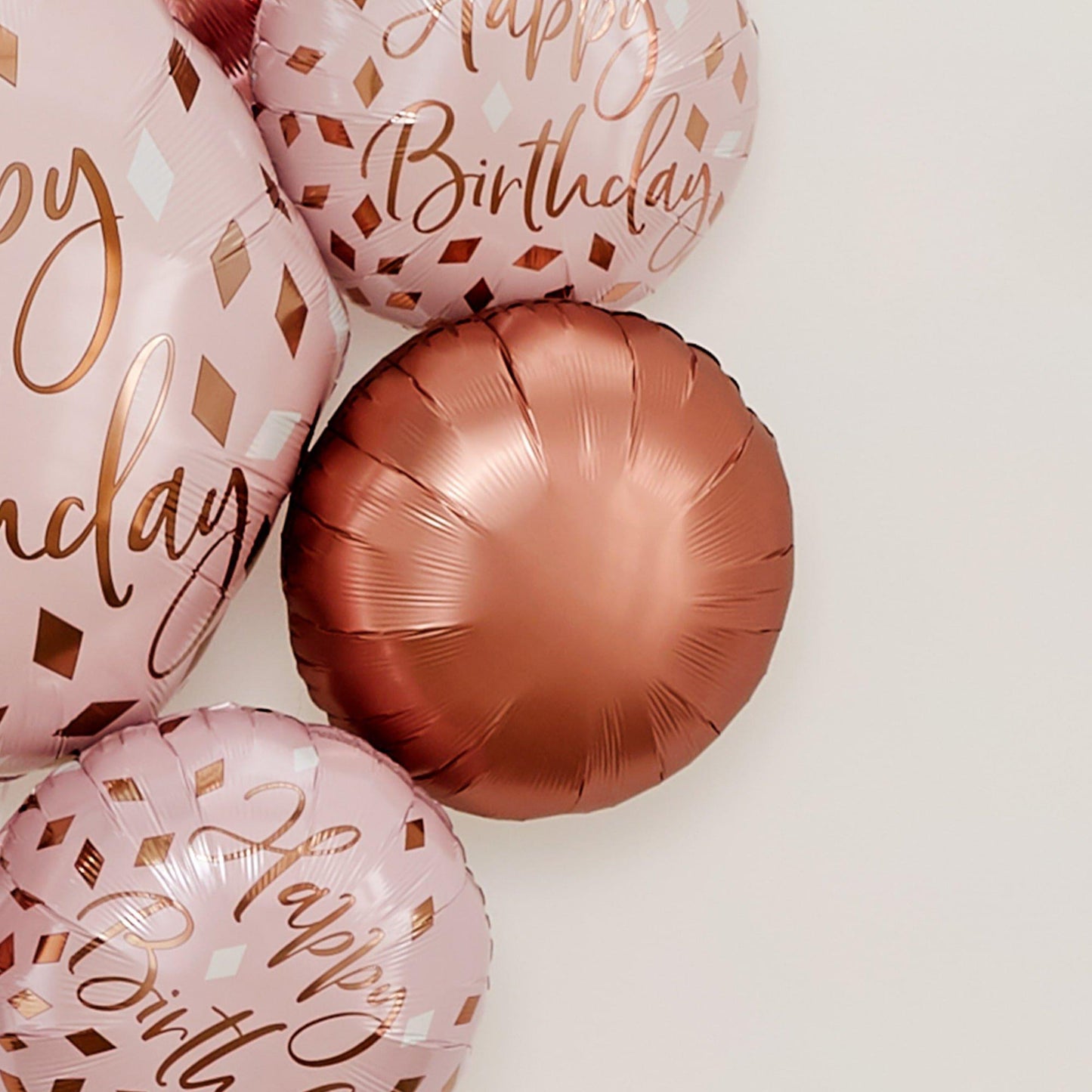 master-Premium Blush Birthday Foil Balloon Bouquet, 7pc-951442