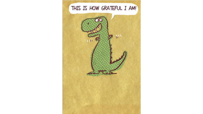 Dinosaur Grate Thank You Card
