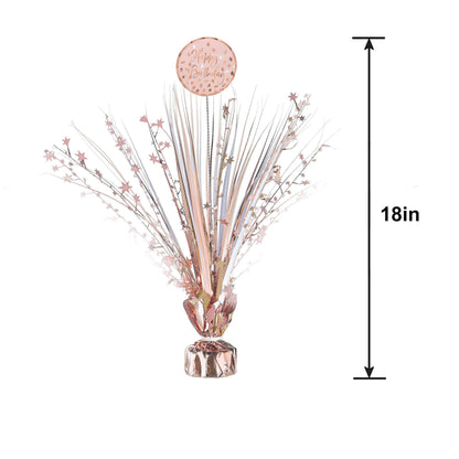Metallic Blush Birthday Spray Centerpiece, 18in