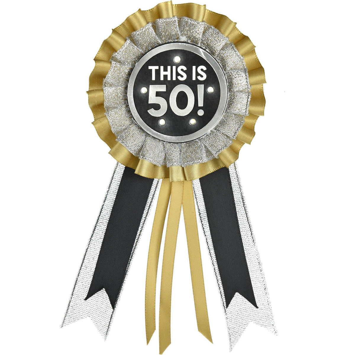 Party Reebon Light-Up Award Ribbon - This Is 50! - Birthday Party | Party City