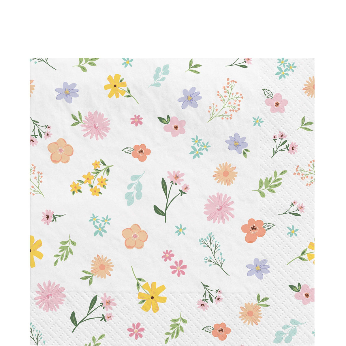 Springtime Blooms Paper Lunch Napkins, 6.5in, 16ct - Easter Party ...