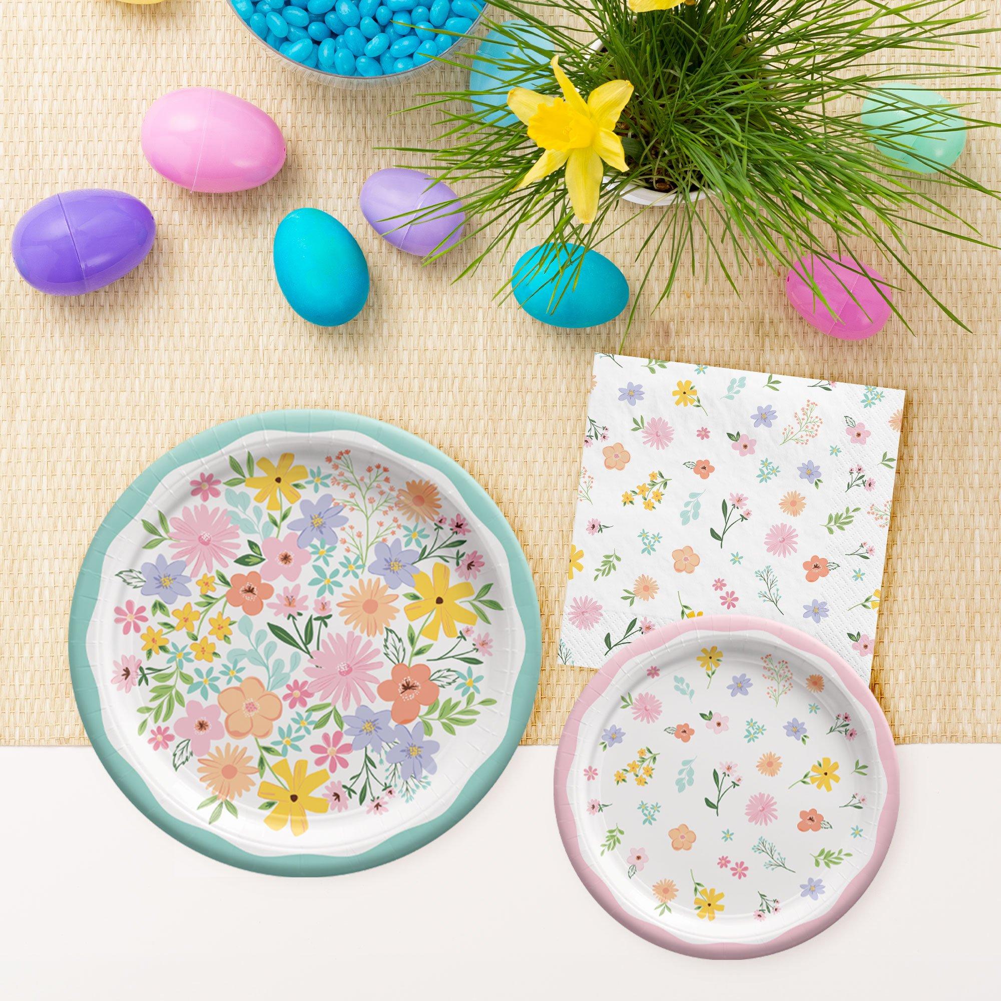 Springtime Blooms Paper Plates, 8ct, Assorted Options - Easter Party ...