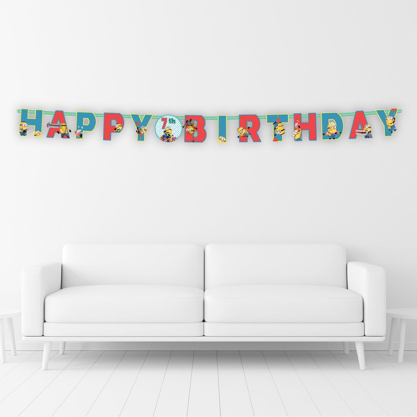 master-Minions Add an Age Cardstock Birthday Banner Kit, 10ft - Despicable Me 4-973823