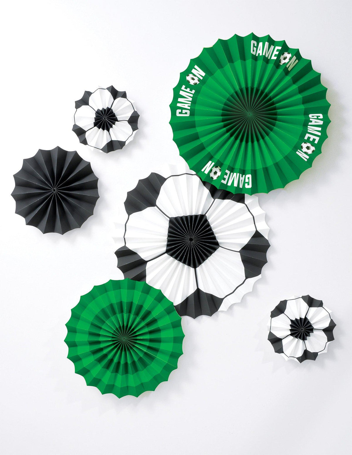 Corner Kick Soccer Paper Fan Decorations, 6ct - Decorations | Party City