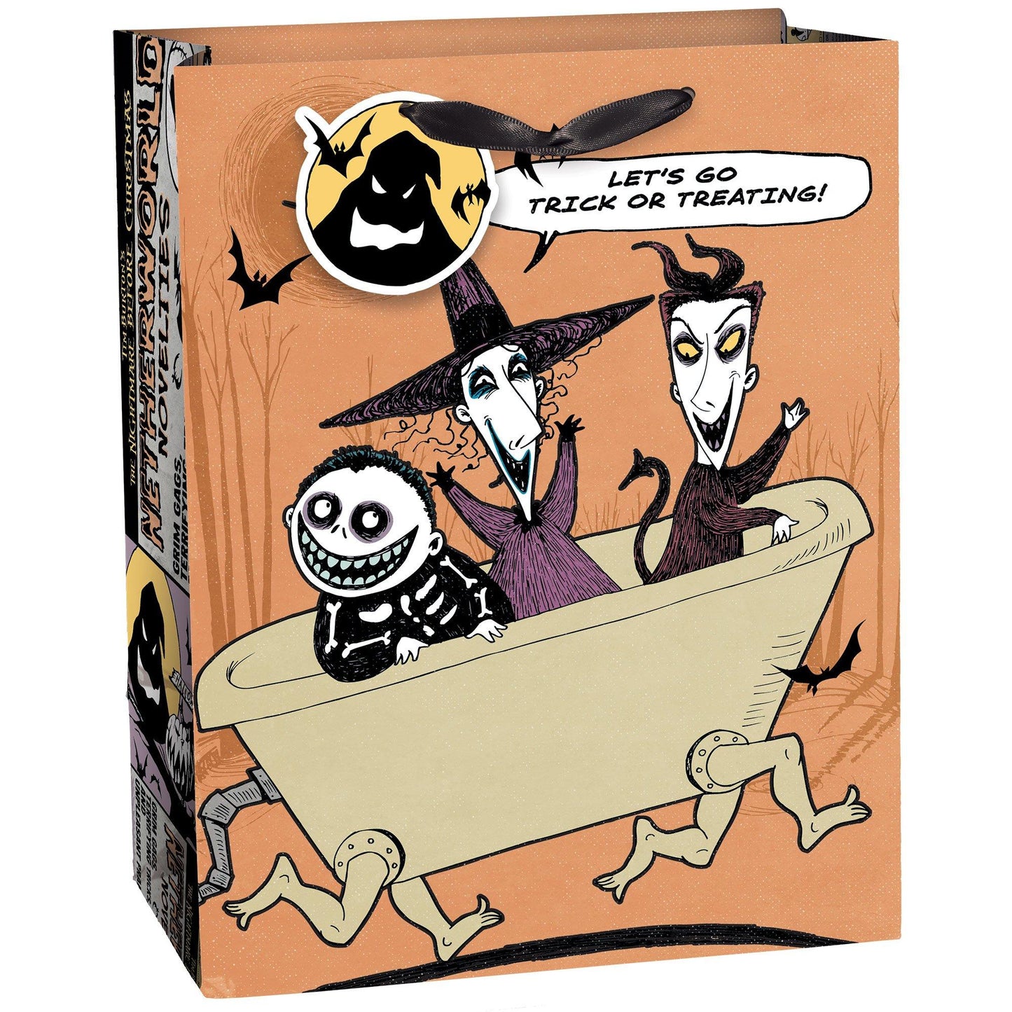 master-The Nightmare Before Christmas Paper Gift Bag, 7in x 9in-976251
