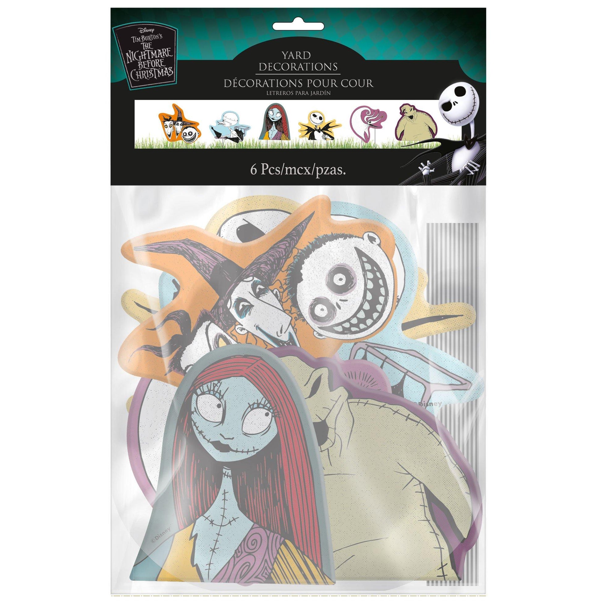 The Nightmare Before Christmas Yard Sign Kit, 6pc