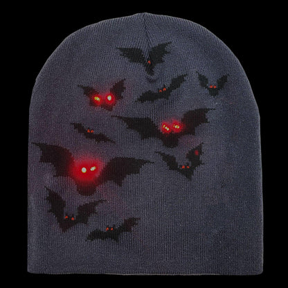 Light-Up Flying Bats Beanie
