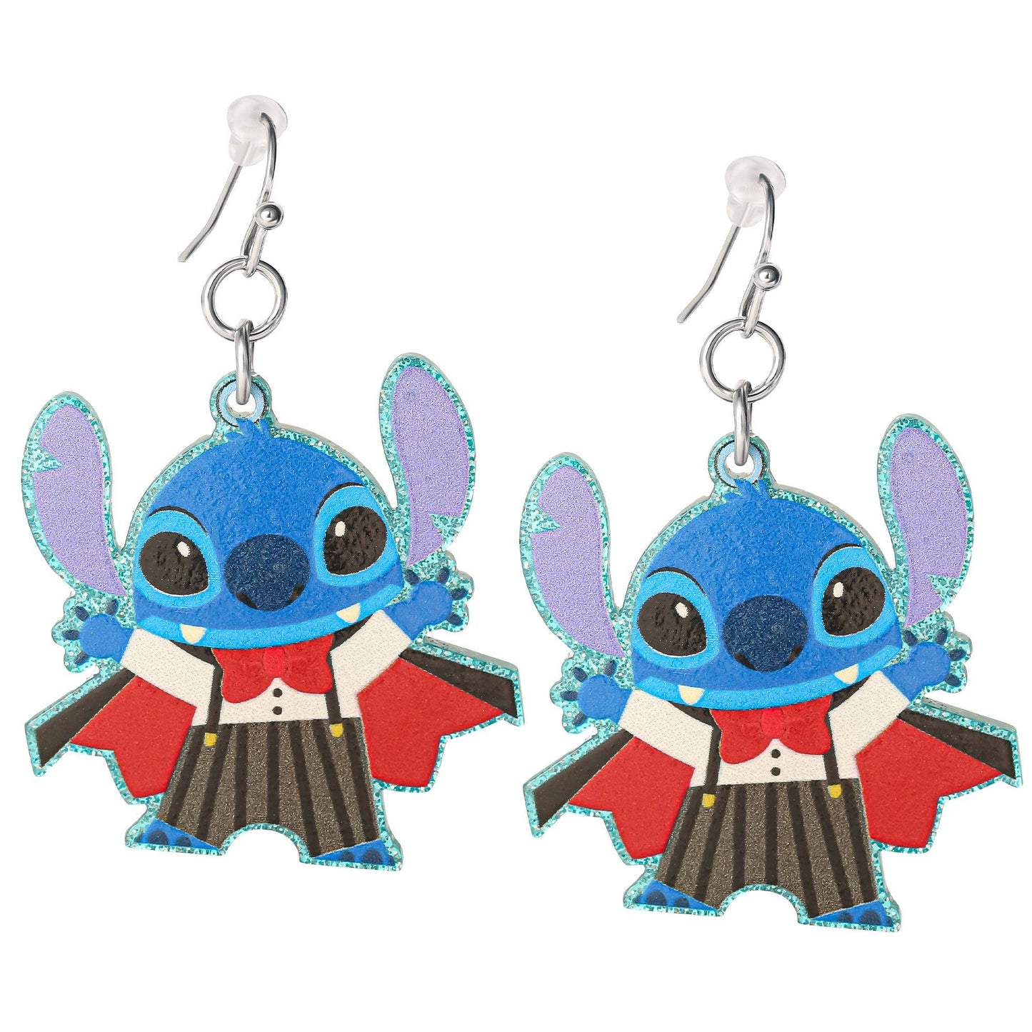 master-Vampire Stitch Halloween Dangle Earrings - Disney Lilo & Stitch-979148