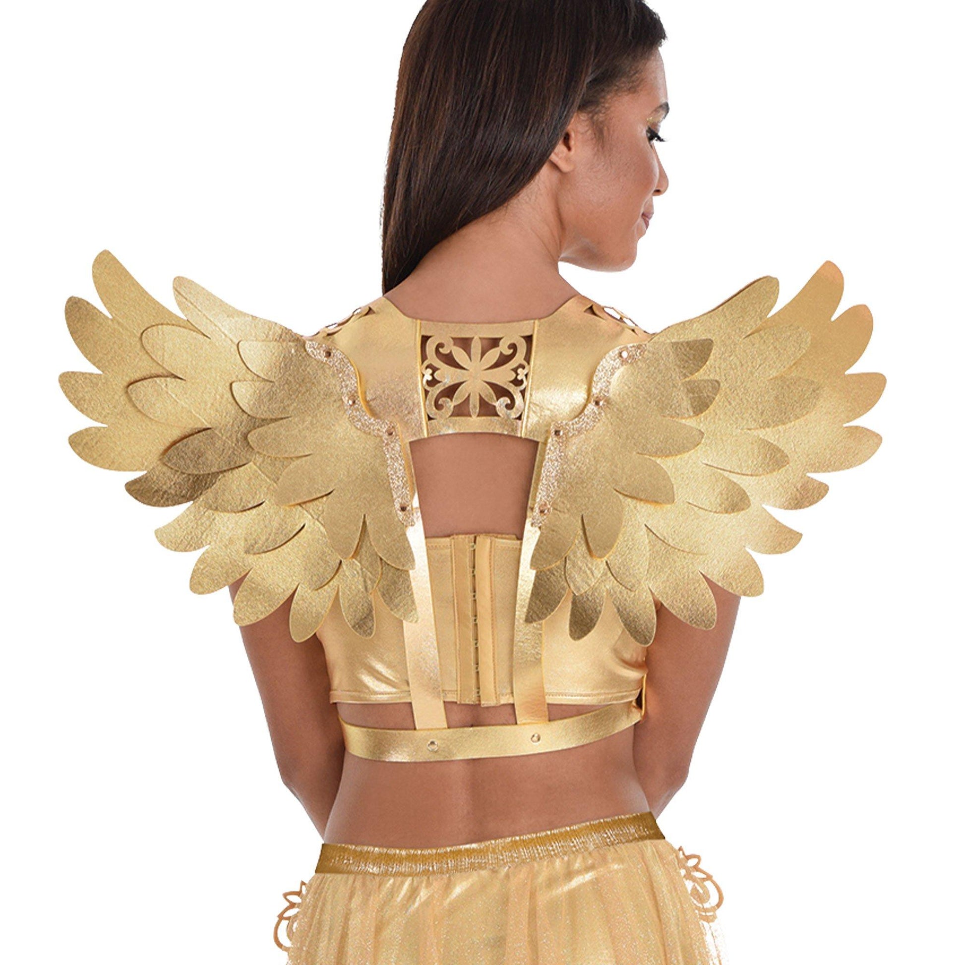 Adult Gilded Glam Gold Wing Harness - Costume Accessories | Party City Adult Gilded Glam Gold Wing Harness - Costume Accessories | Party City