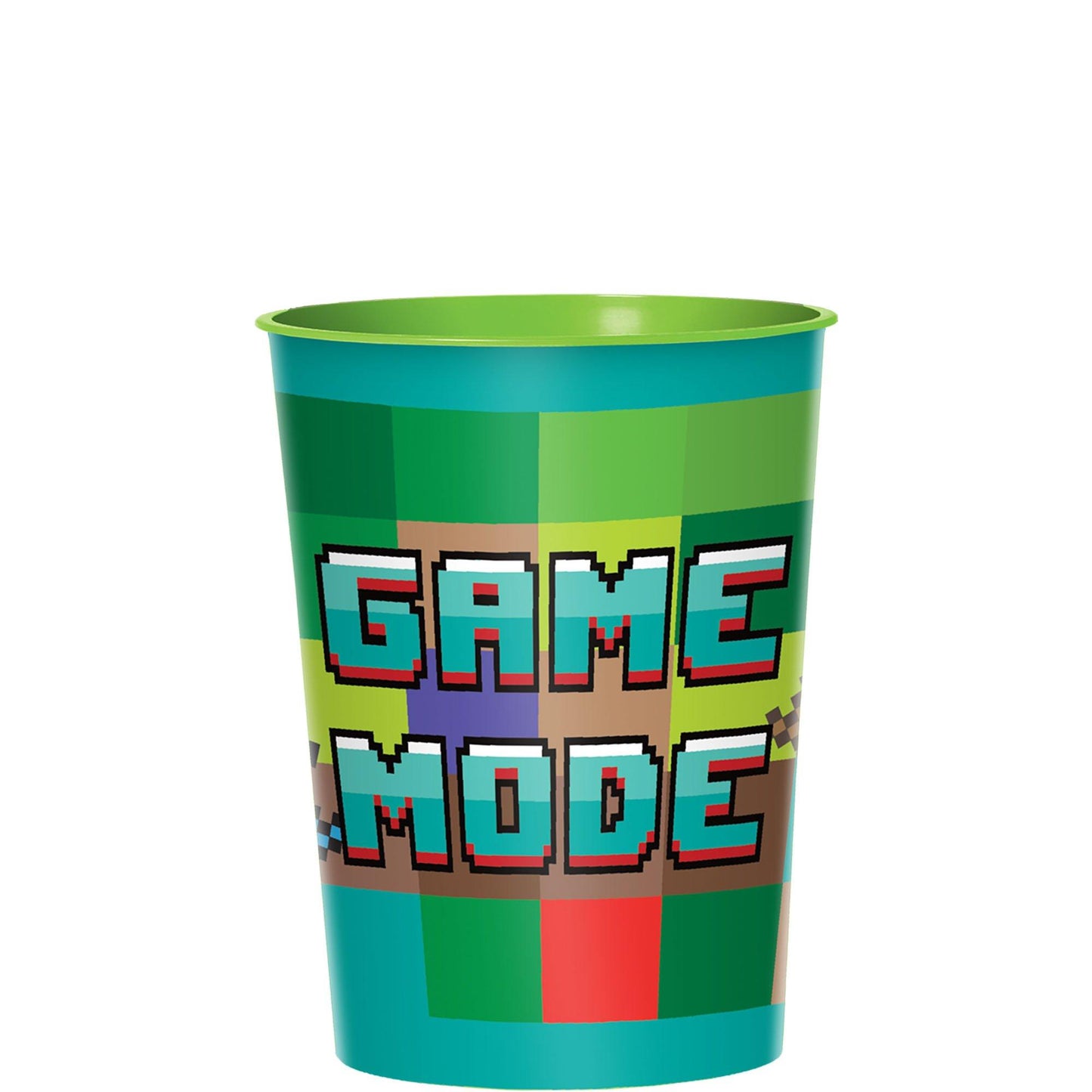 master-Pixel Party Plastic Favor Cup, 16oz-981010