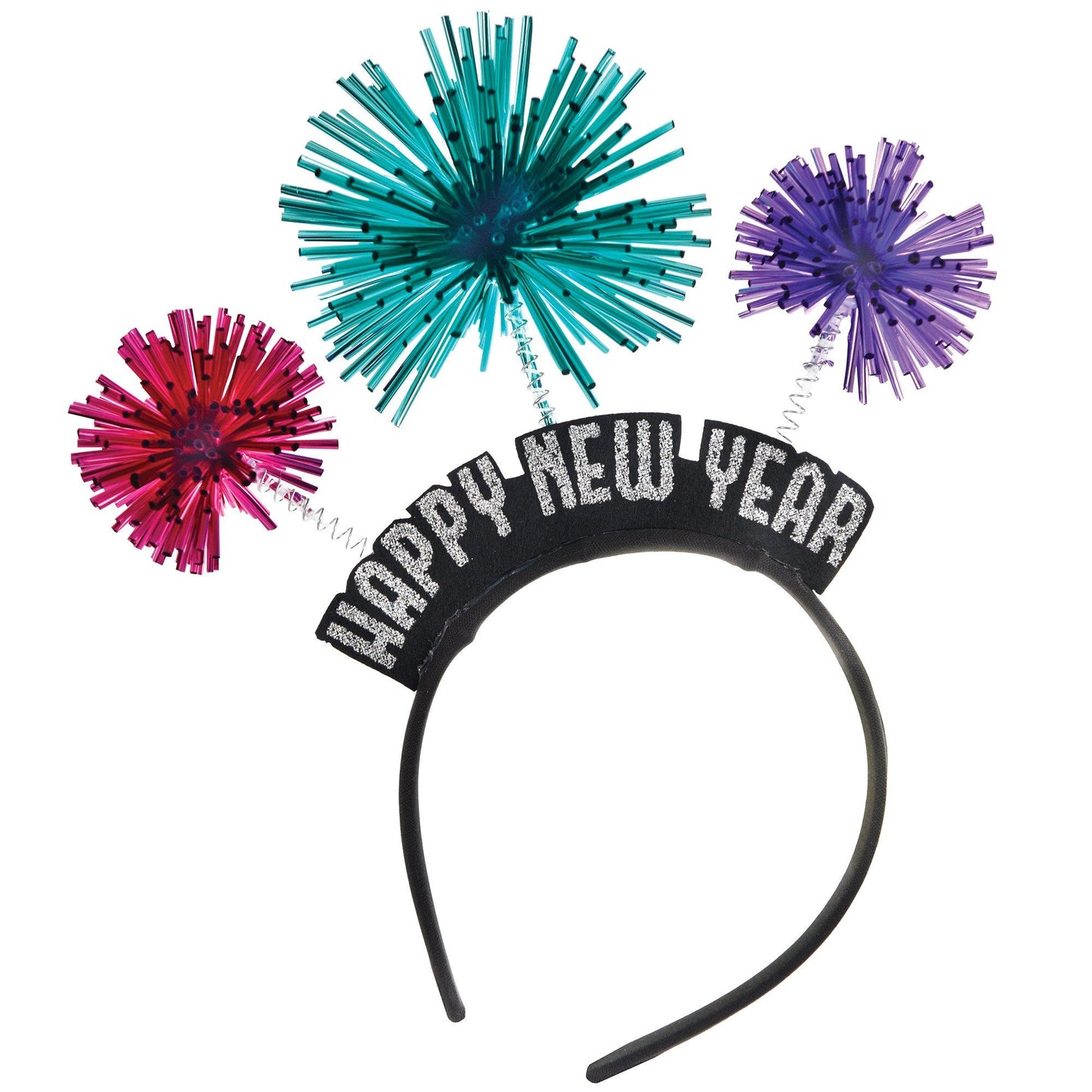 master-Pom-Pom Firework Happy New Year Headband-982796