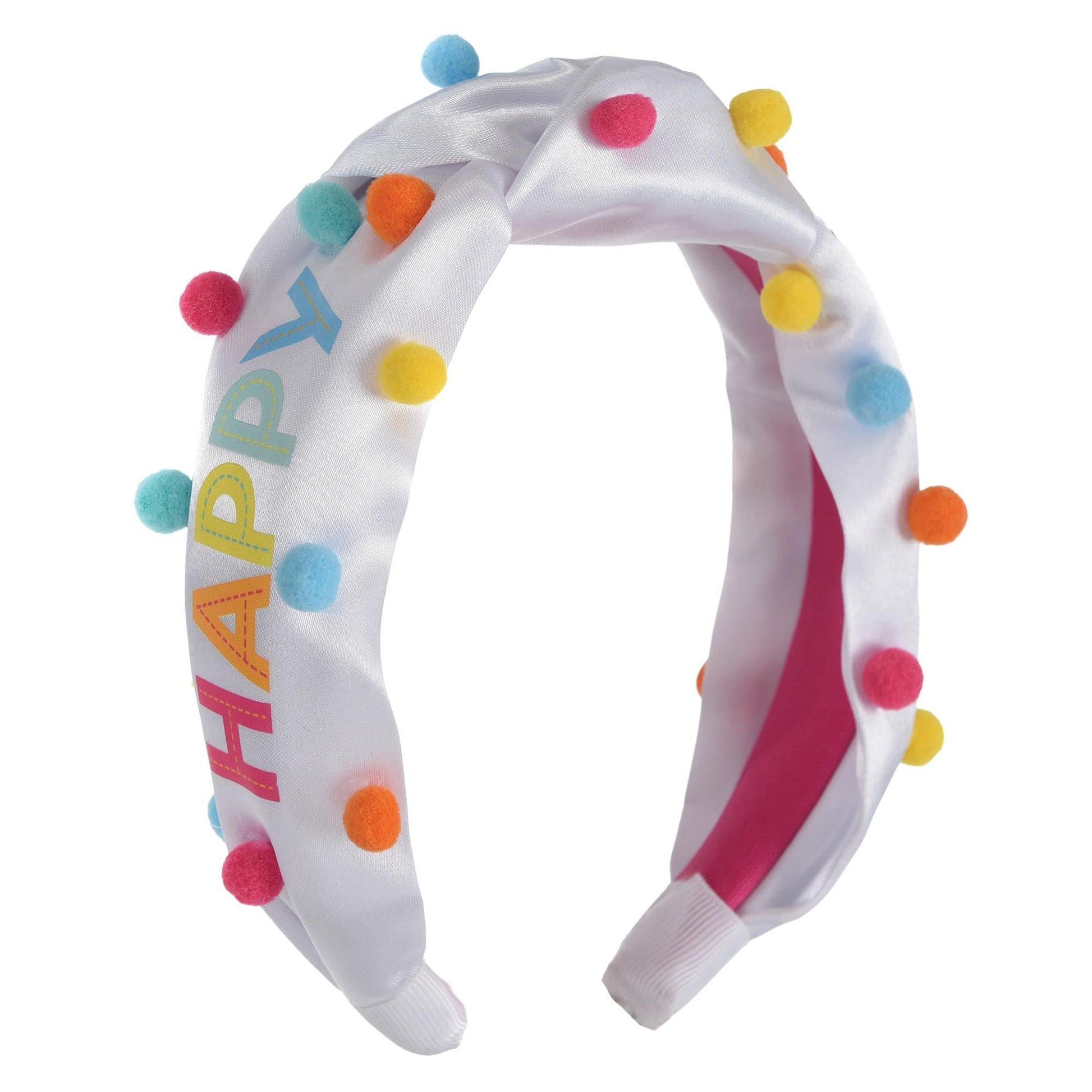 Pom Pom Tween Girl Birthday Headband