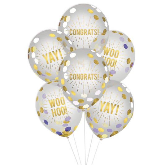 Congrats Retirement Latex Balloons, 6ct