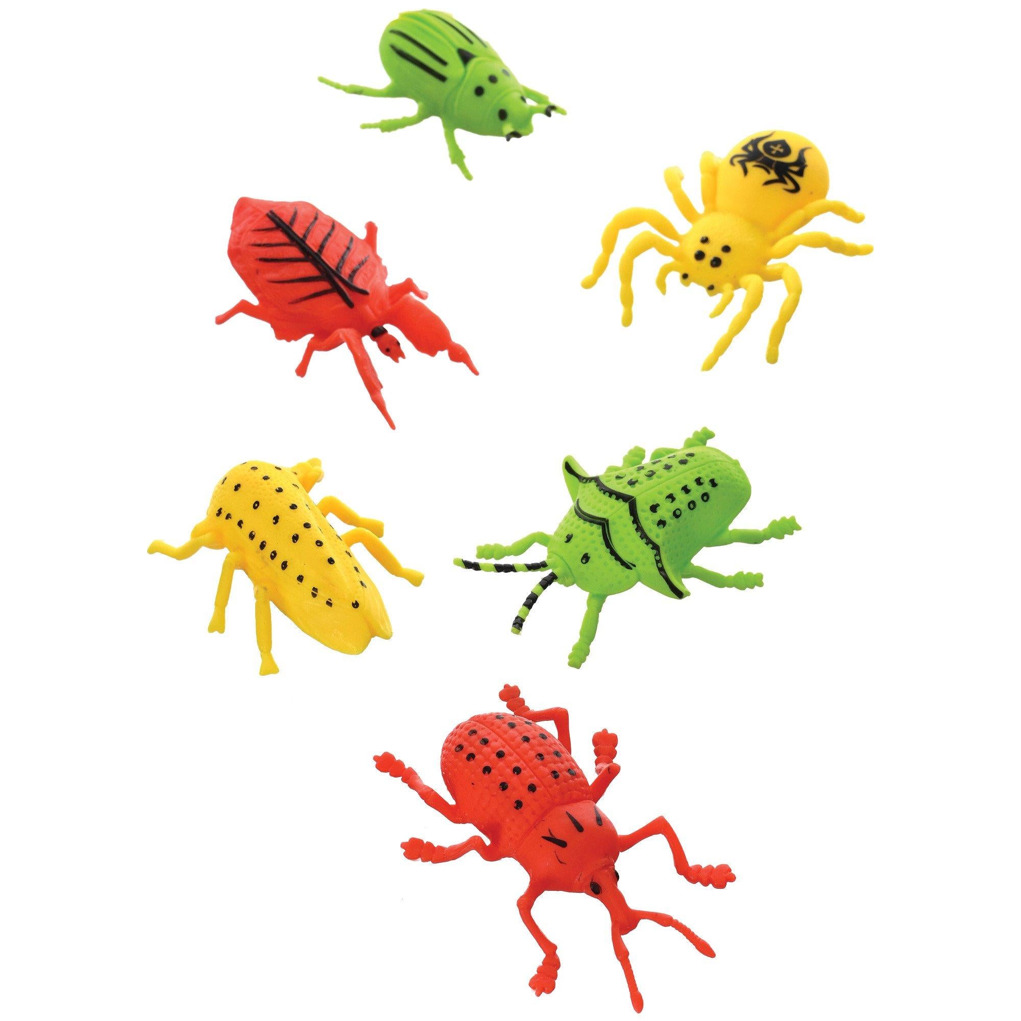 Colorful Creepy Crawly Plastic Insect Toys, 12ct - Birthday Party