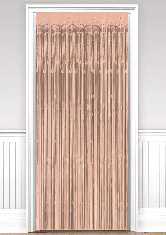 Foil Fringe Doorway Curtain, 3ft x 8ft, Assorted Colors