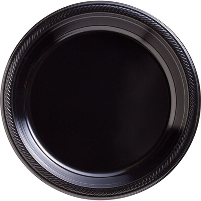 Plastic Dinner Plates, 10.25in, Assorted Colors, Multiple Counts