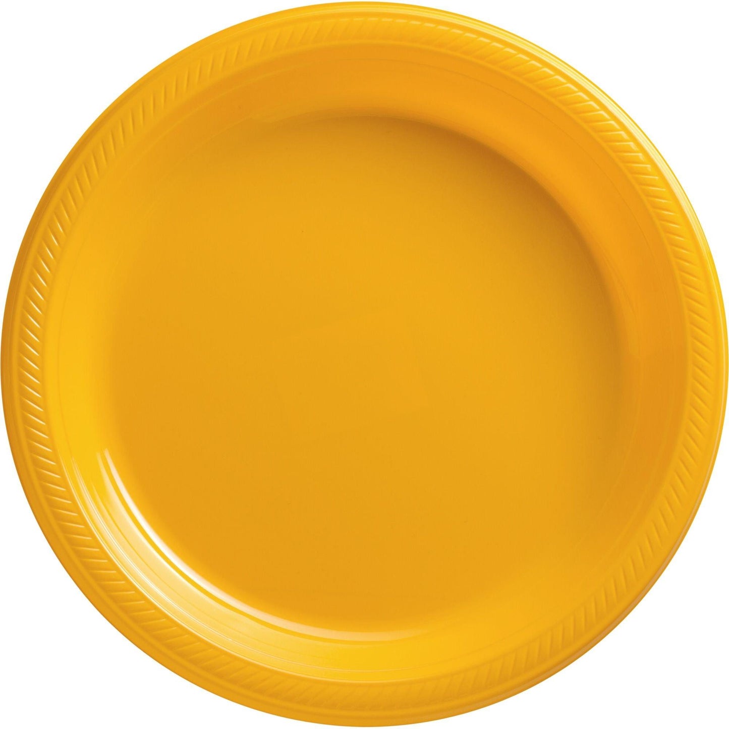 variant-Sunshine Yellow Plastic Dinner Plates 20ct-517