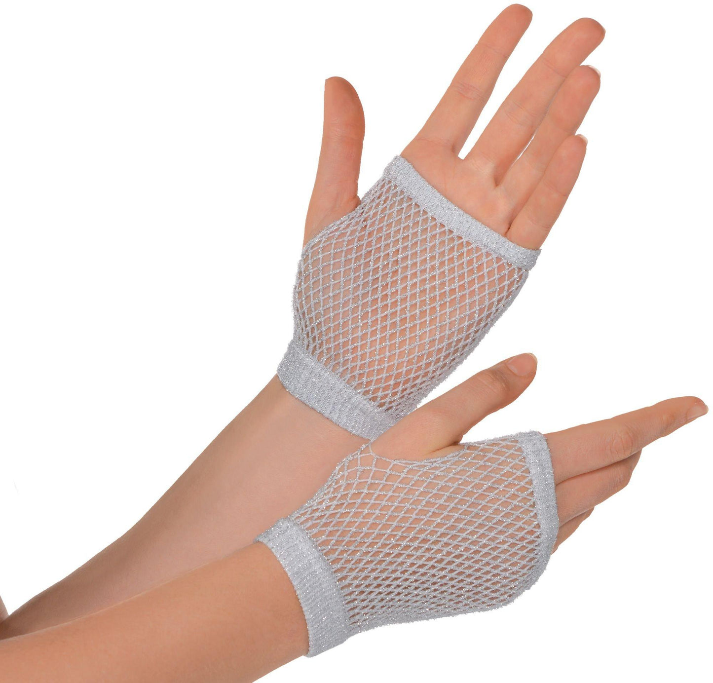 variant-Silver Fishnet Glovelettes-633597