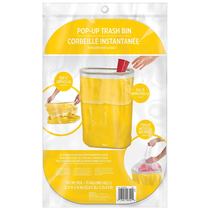 Pop-Up Trash Bin, Assorted Colors