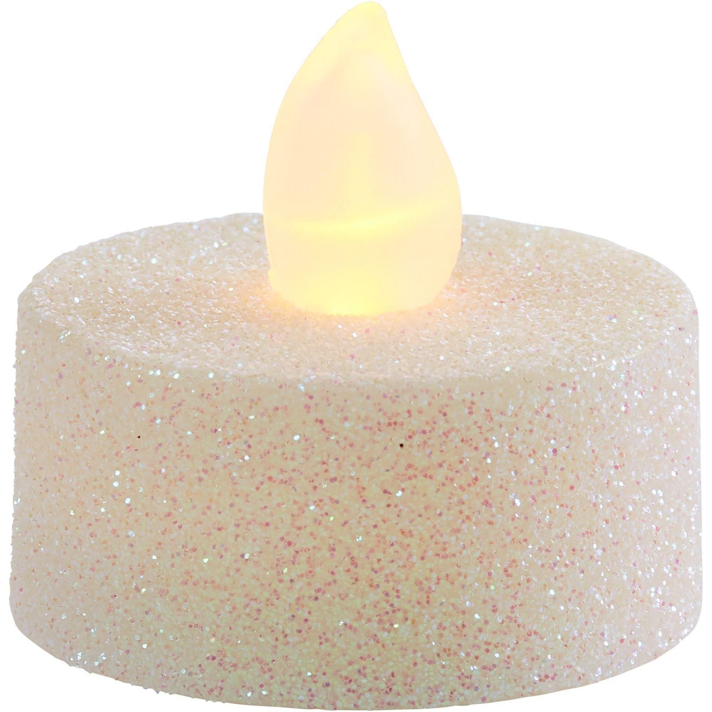 variant-Glitter Iridescent Tealight Flameless LED Candles 10ct-745012