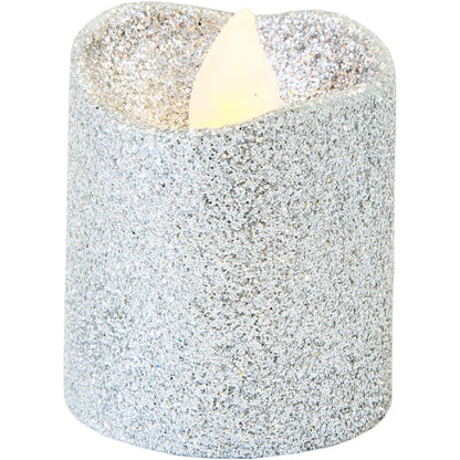 Glitter Votive Flameless LED Candles, 6ct, Assorted Colors