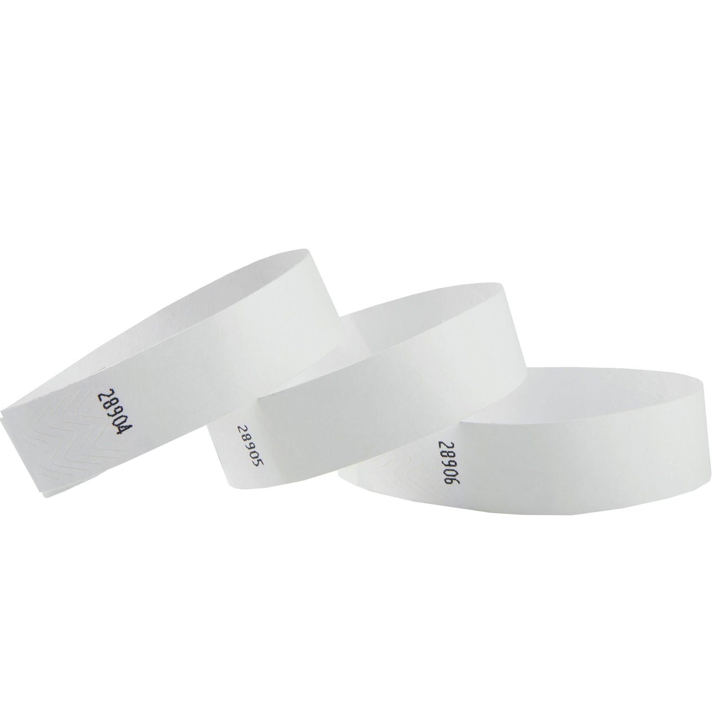 variant-White Event Wristbands, 100ct – Tear-Resistant Paper Admission Bands-736103