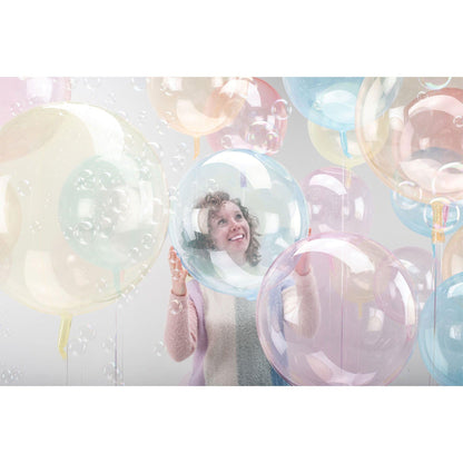 Clear Plastic Balloon, 18in - Crystal Clearz, Assorted Colors