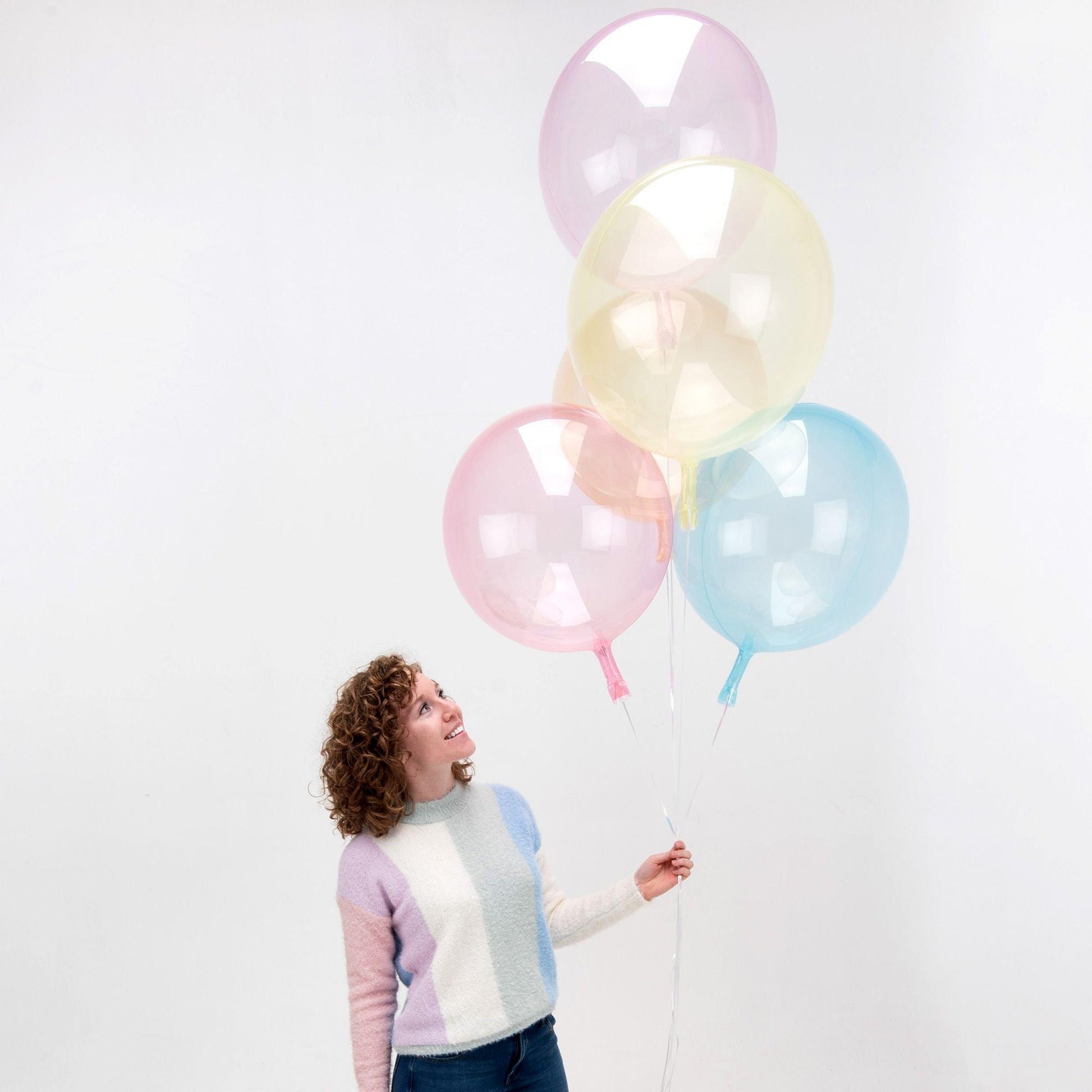 Clear Plastic Balloon, 18in - Crystal Clearz, Assorted Colors