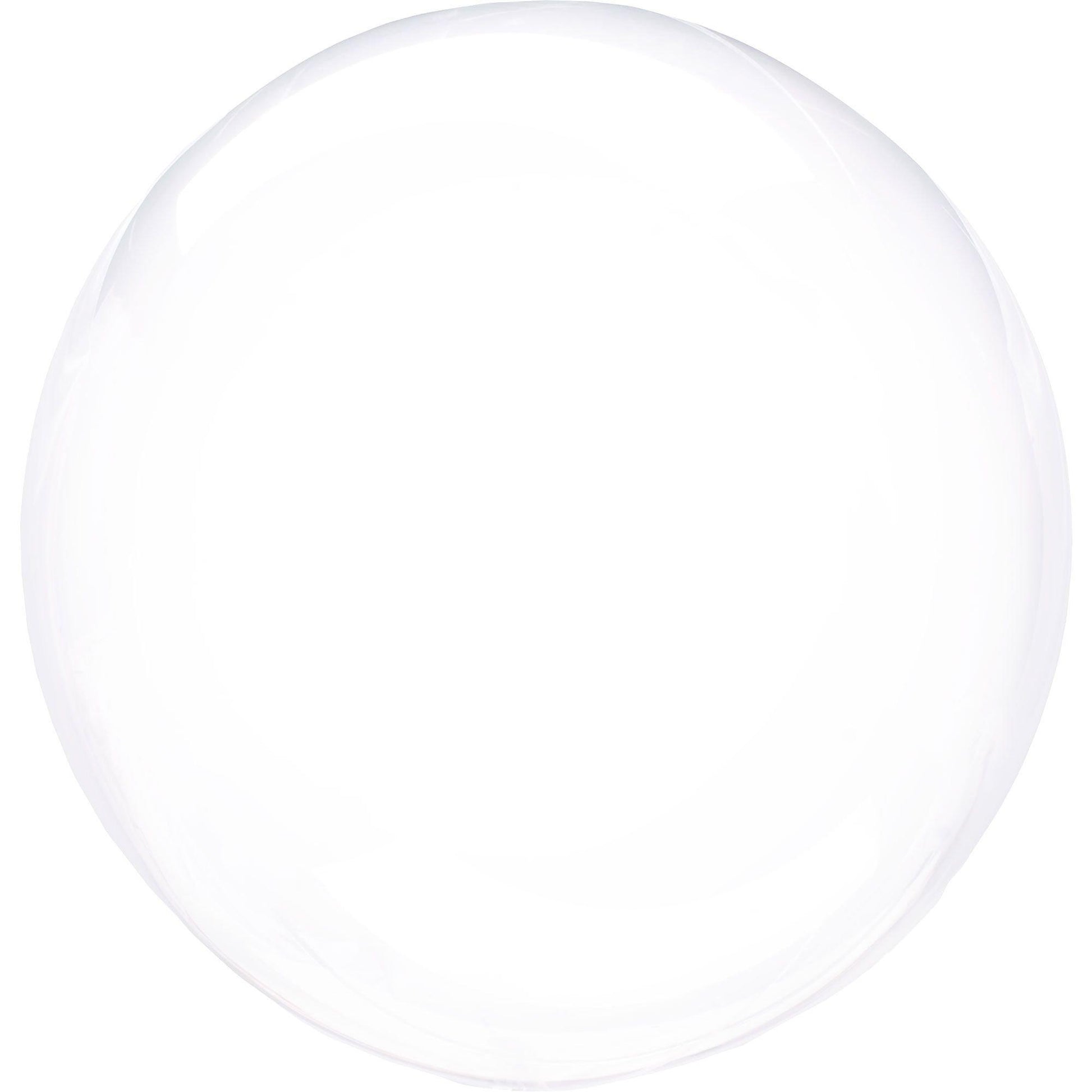 Clear Plastic Balloon, 18in - Crystal Clearz, Assorted Colors