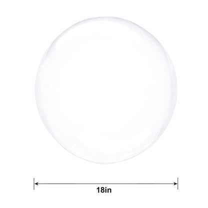 Clear Plastic Balloon, 18in - Crystal Clearz, Assorted Colors