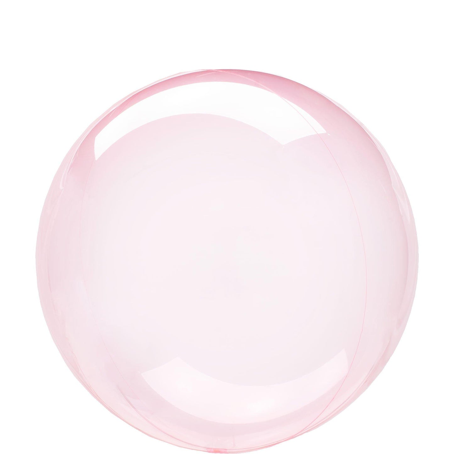 variant-Clear Dark Pink Plastic Balloon, 18in - Crystal Clearz™-951440