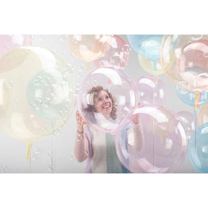 Clear Plastic Balloon, 18in - Crystal Clearz, Assorted Colors