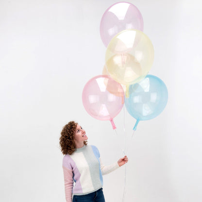 Clear Plastic Balloon, 18in - Crystal Clearz, Assorted Colors