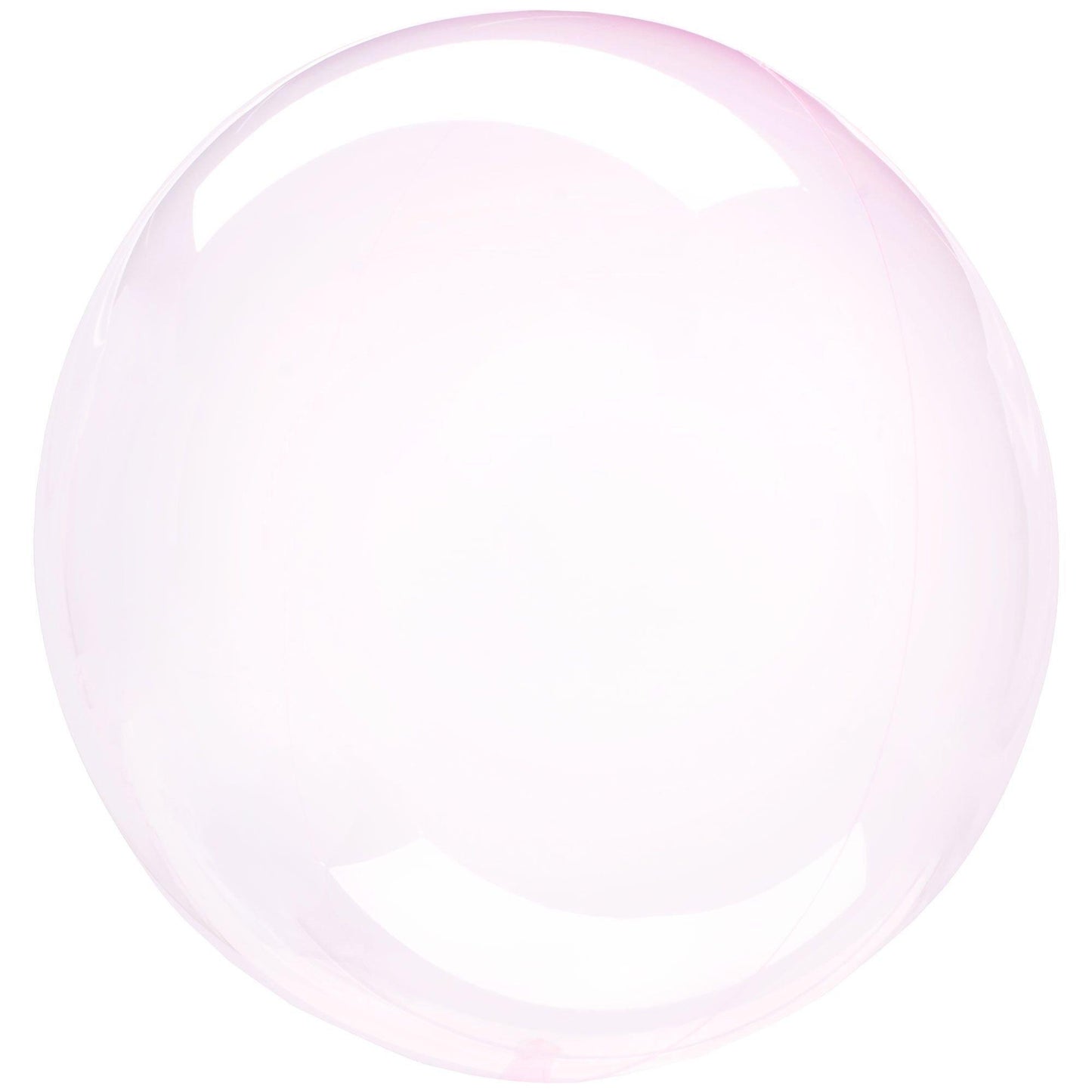 variant-Clear Pink Plastic Balloon, 18in - Crystal Clearz™-851089