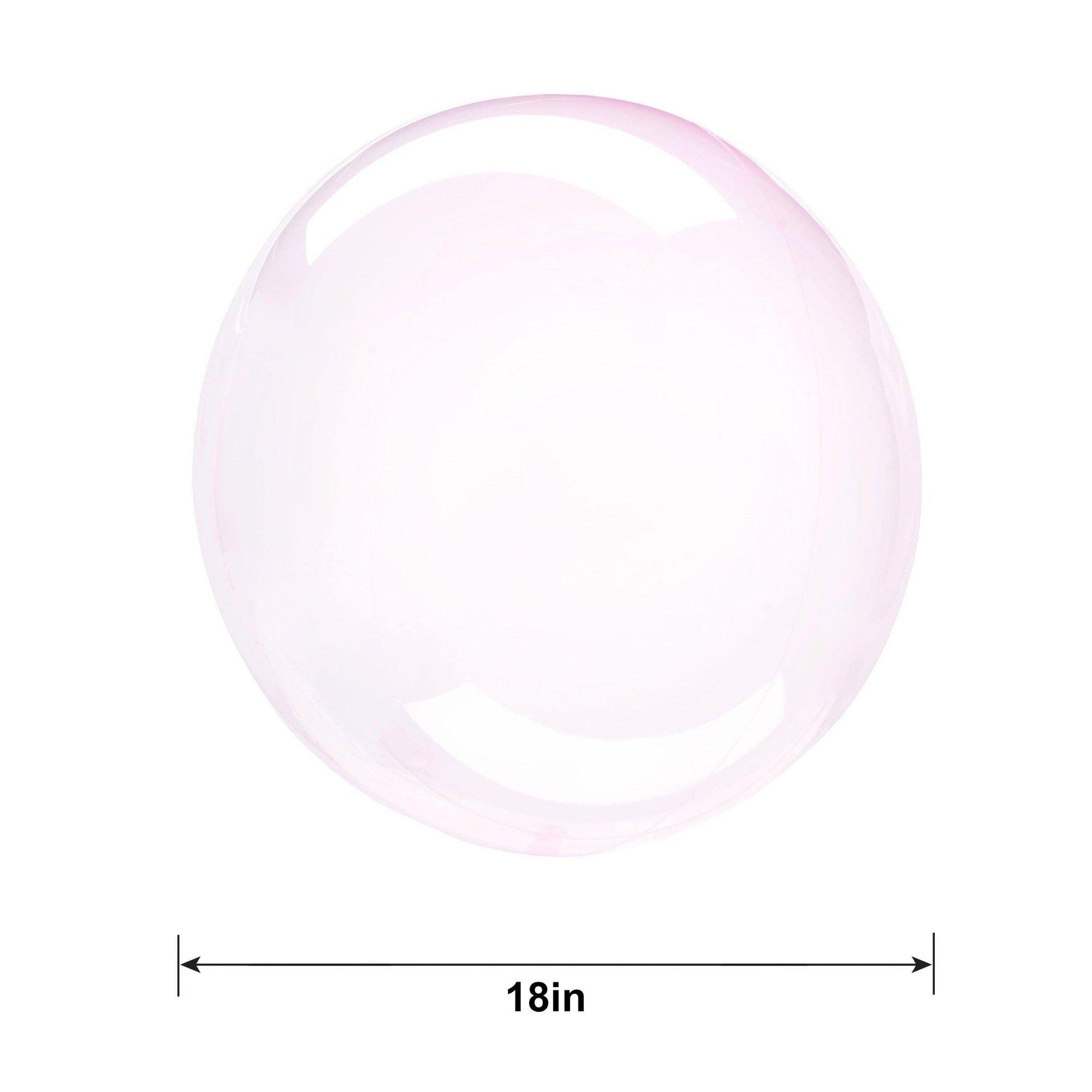 Clear Plastic Balloon, 18in - Crystal Clearz, Assorted Colors