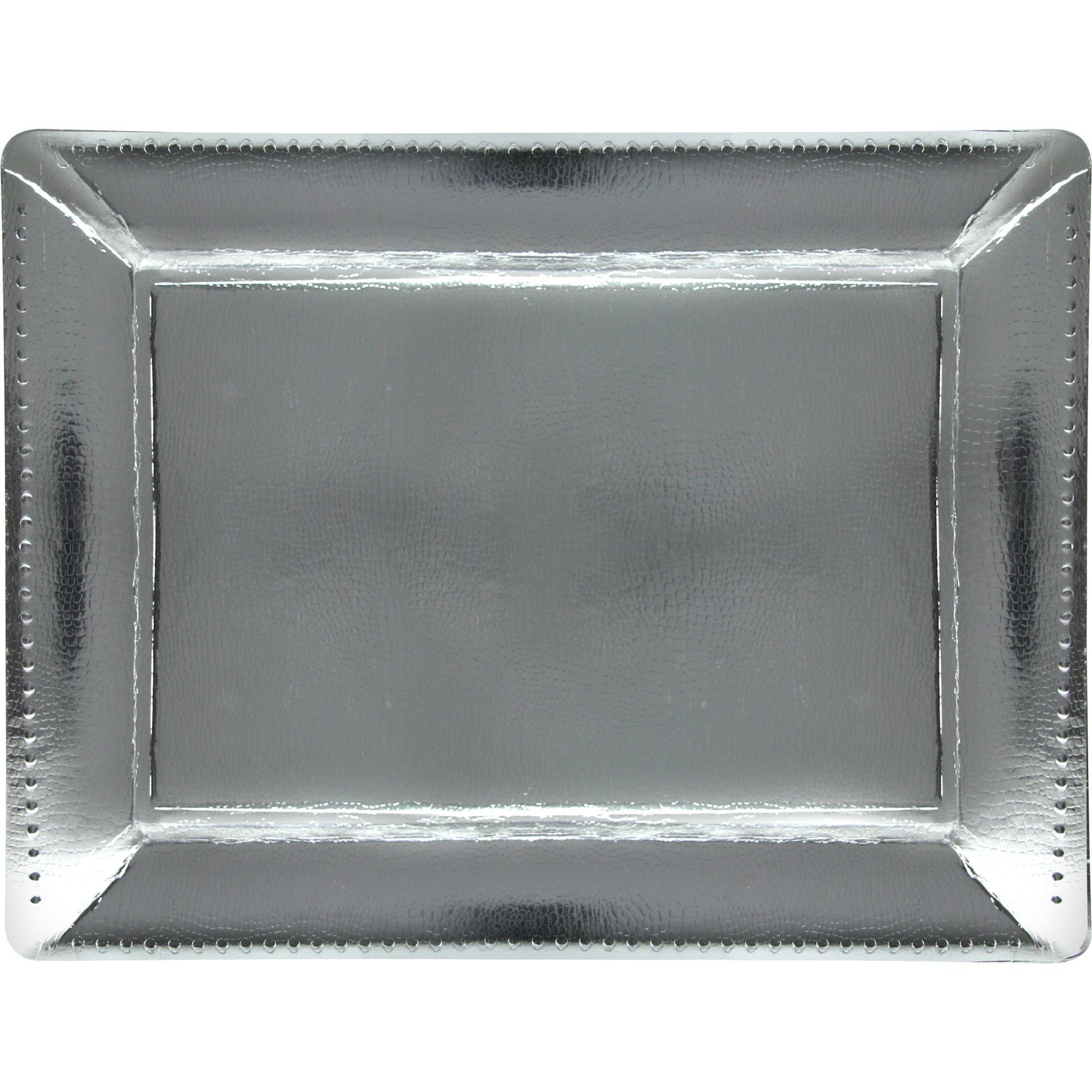 Metallic Paper Rectangular Platters, 16in, 2ct, Assorted Colors - Party ...