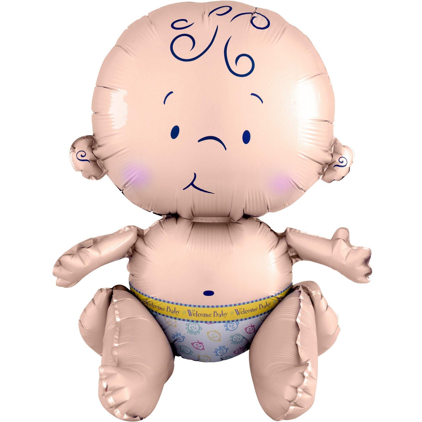 master-Air-Filled Sitting Welcome Baby Balloon,15in-C910298