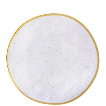 White With Speckles Melamine Dessert Plate, 8.3in, Assorted Colors