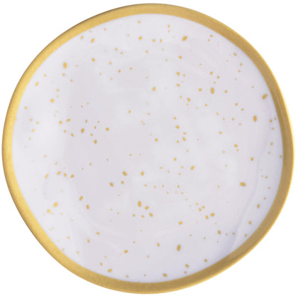 White With Speckles Melamine Dinner Plate, 10.5in, Assorted Colors