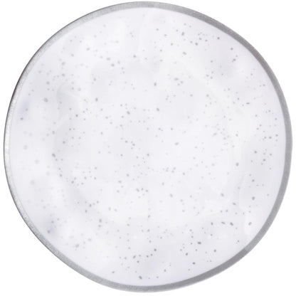 White With Speckles Melamine Dinner Plate, 10.5in, Assorted Colors