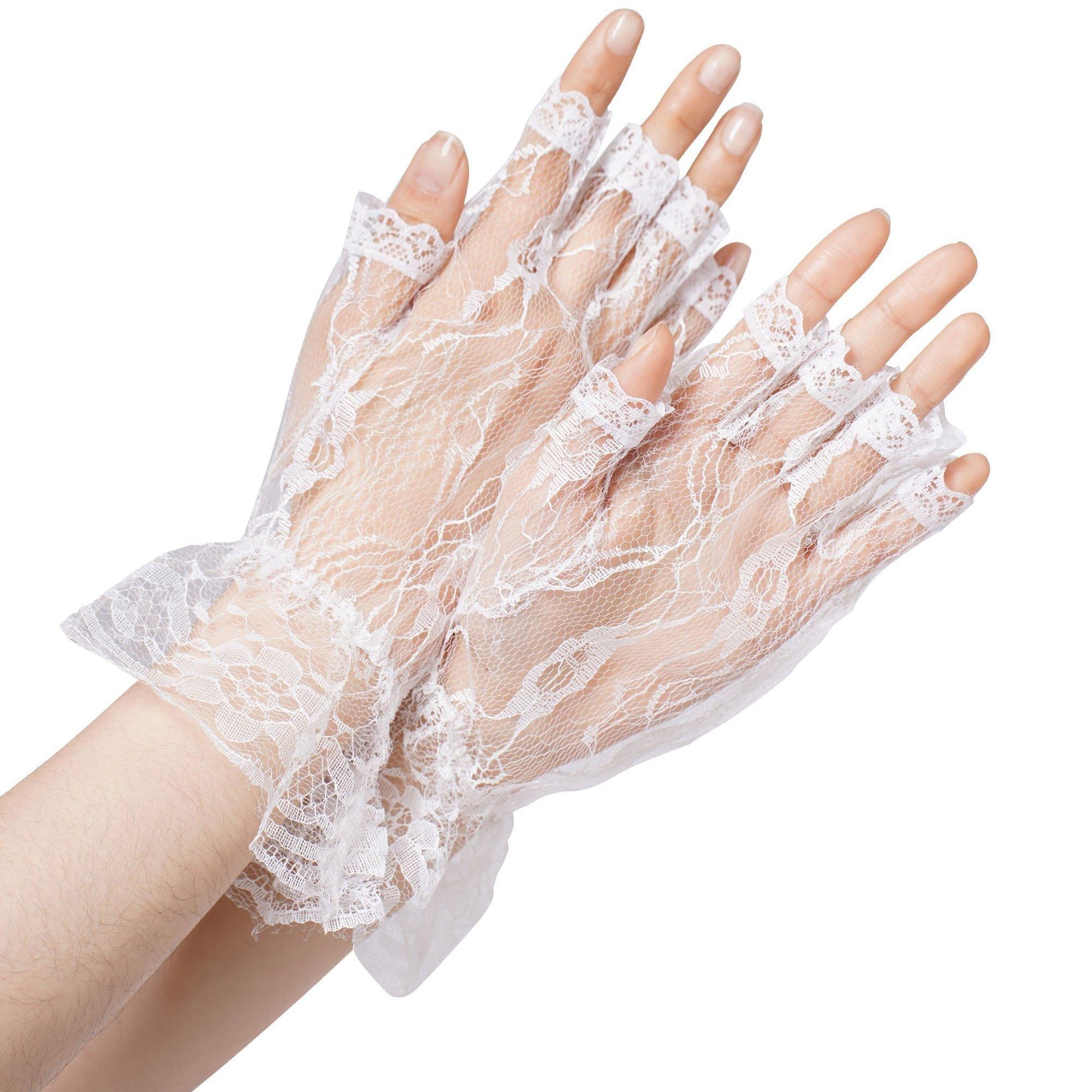 Adult Lace Fingerless Gloves, Assorted Colors - Shop Online | Party City Adult Lace Fingerless Gloves, Assorted Colors - Shop Online | Party City