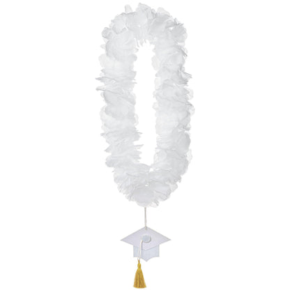Fabric Lei with Graduation Cap Pendant, 20in, Assorted Colors