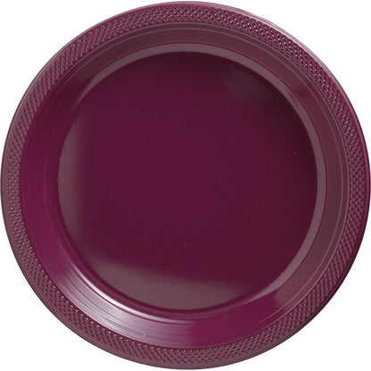 Plastic Dinner Plates, 10.25in, Assorted Colors, Multiple Counts
